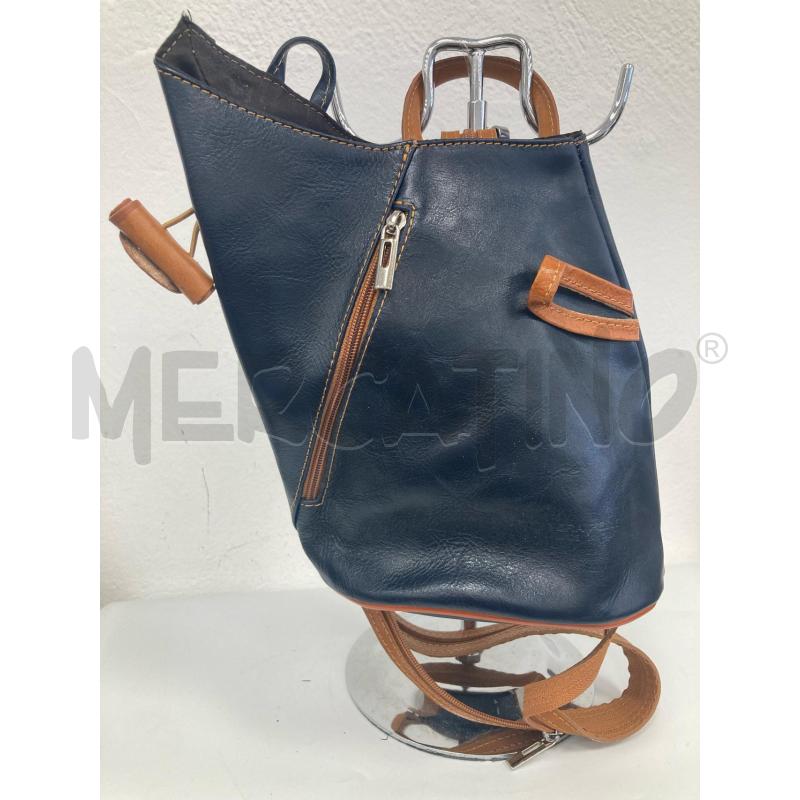 ZAINO DONNA PELLE BLU MAHZEL | Mercatino dell'Usato Gazzada schianno 4