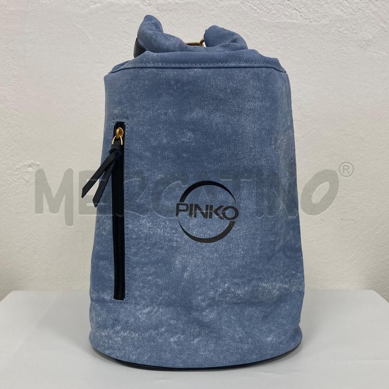 ZAINO DONNA PINKO DENIM BLU CARTELLINO | Mercatino dell'Usato Gazzada schianno 3