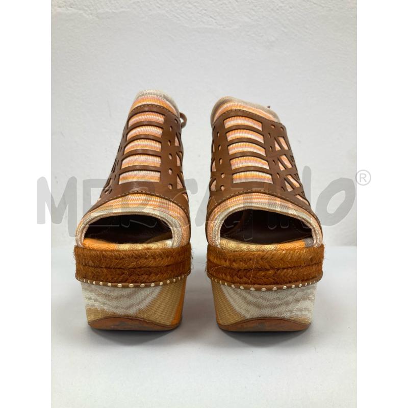 ZEPPA MISSONI FIAMMATO RASATO ROSA PELLE MARRONE | Mercatino dell'Usato Gazzada schianno 2
