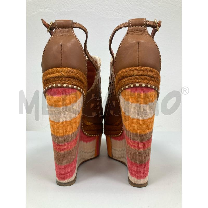 ZEPPA MISSONI FIAMMATO RASATO ROSA PELLE MARRONE | Mercatino dell'Usato Gazzada schianno 3