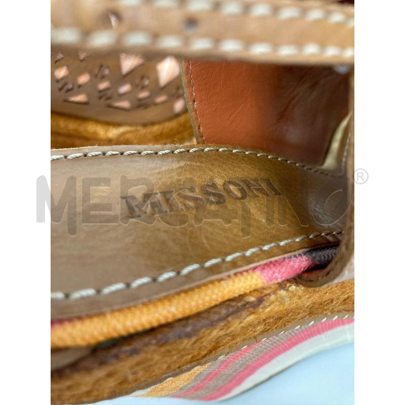 ZEPPA MISSONI FIAMMATO RASATO ROSA PELLE MARRONE | Mercatino dell'Usato Gazzada schianno 5