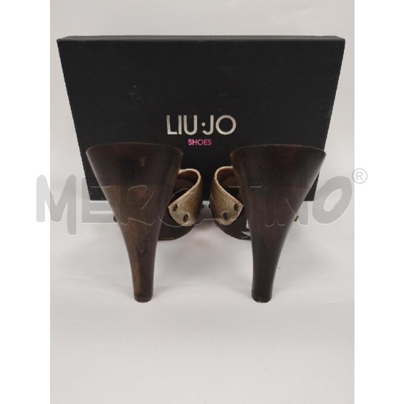 ZOCCOLI DONNA LIUJO LEGNO DORATO | Mercatino dell'Usato Gazzada schianno 3