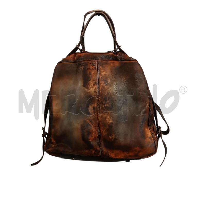 BORSA/ZAINO DONNA 11 10 MARRONE PELLE | Mercatino dell'Usato Verbania 1