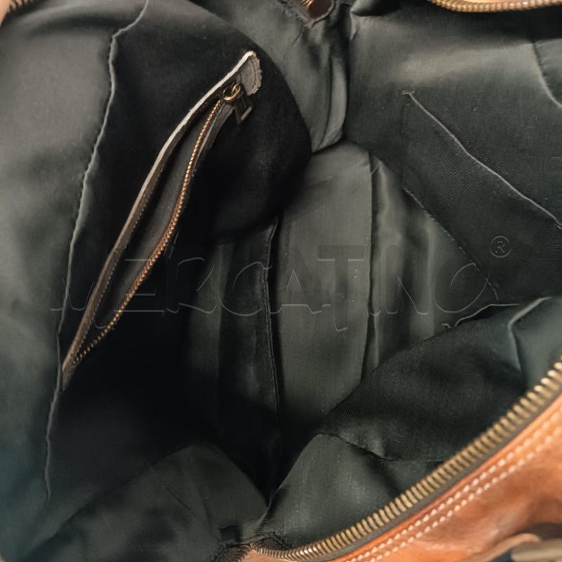 BORSA/ZAINO DONNA 11 10 MARRONE PELLE | Mercatino dell'Usato Verbania 4