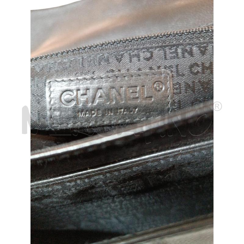 BORSA DONNA CHANEL NERA PELLE  | Mercatino dell'Usato Verbania 4