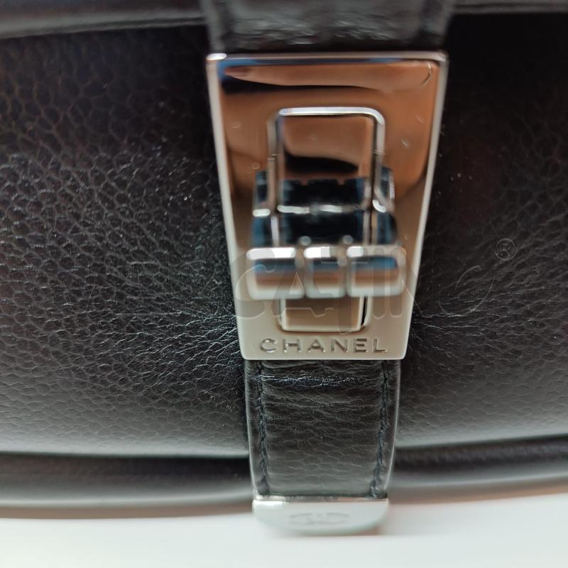 BORSA DONNA CHANEL NERA PELLE  | Mercatino dell'Usato Verbania 5