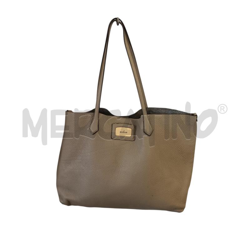 BORSA DONNA HOGAN BEIGE L45 H36 P11 | Mercatino dell'Usato Verbania 1