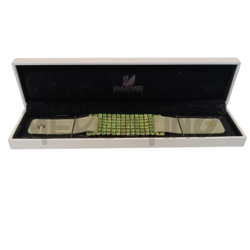 BRACCIALE SWAROVSKI VERDE | Mercatino dell'Usato Verbania 1