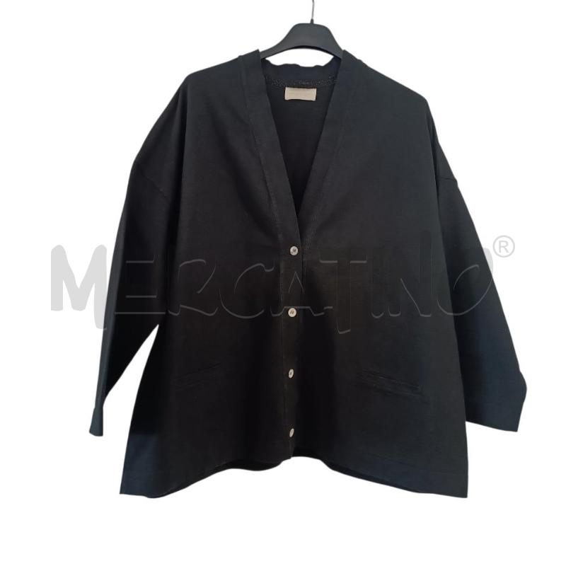 CARDIGAN DONNA FELPA MOMONI NERO | Mercatino dell'Usato Verbania 1