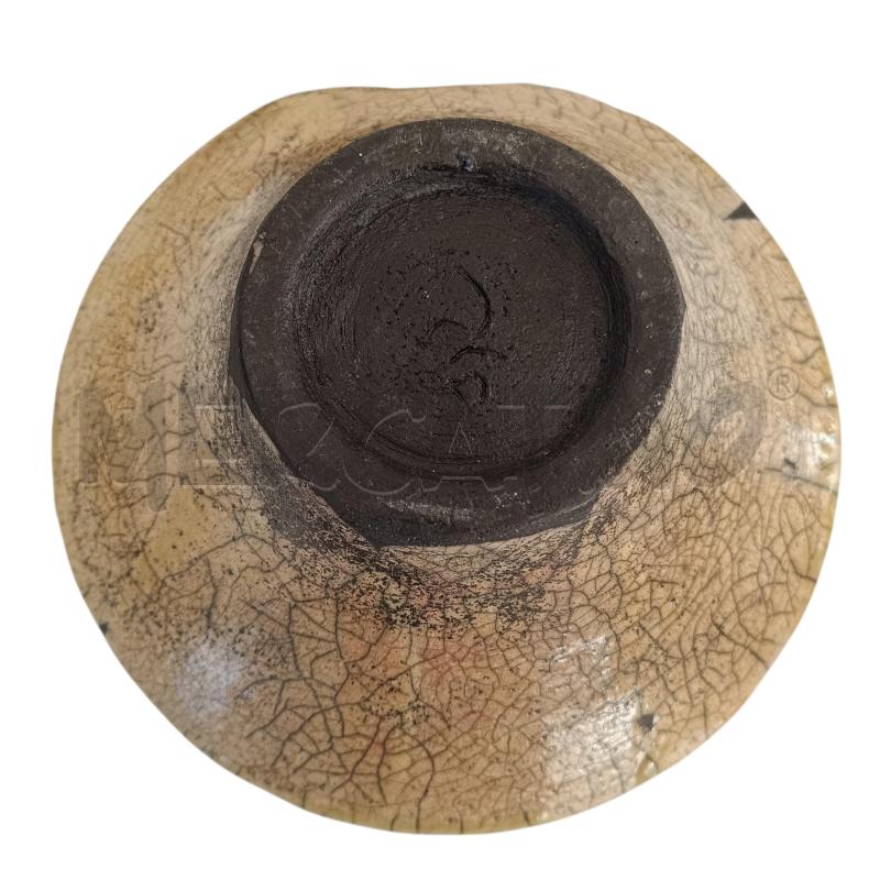 CIOTOLA CON FIGURA FEMMINILE TECNICA RAKU | Mercatino dell'Usato Verbania 3