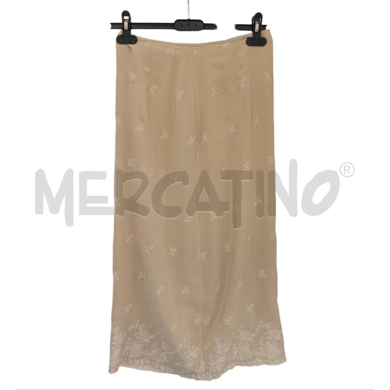 GONNA ALBERTA FERRETTI CHAMPAGNE SETA RICAMATA | Mercatino dell'Usato Verbania 1