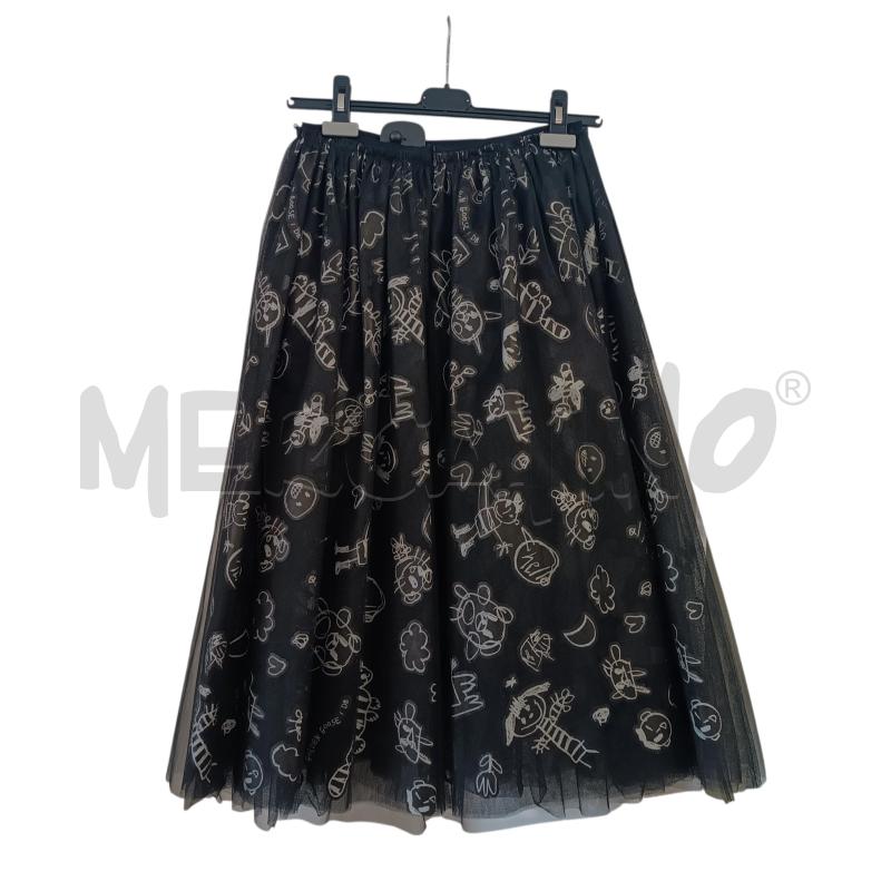GONNA GOLDEN GOOSE CON ELESTICO TULLE NERO CON DISEGNI | Mercatino dell'Usato Verbania 1