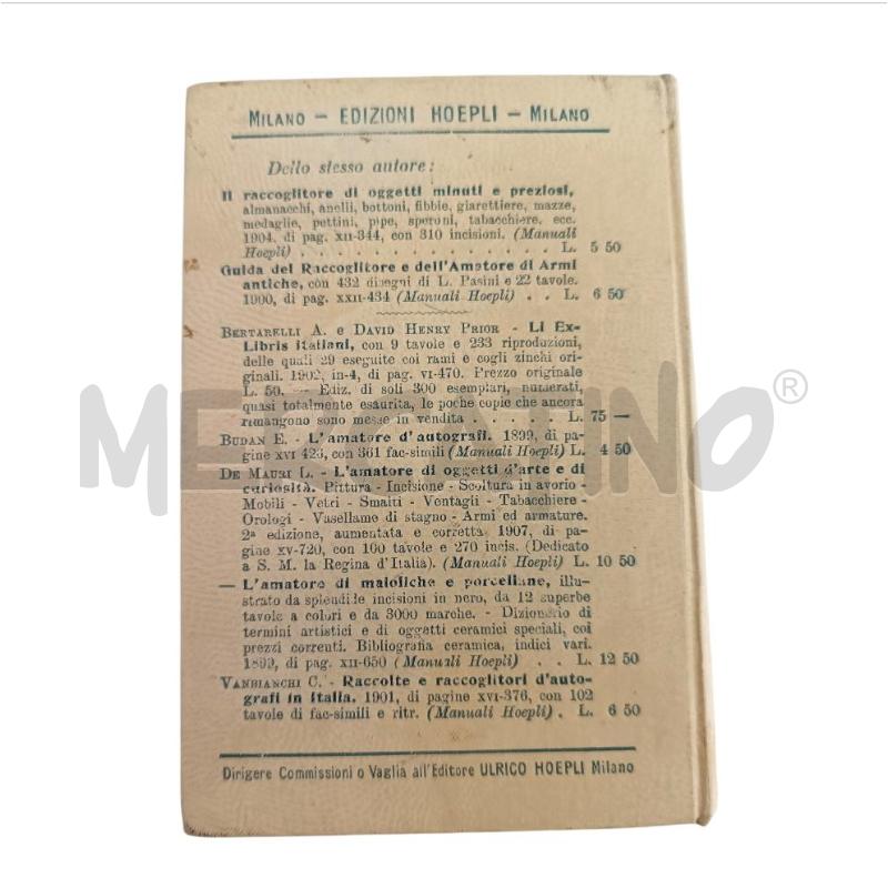 HOEPLI JACOPO GELLI, 3500 EX LIBRIS ITALIANI, 1908 | Mercatino dell'Usato Verbania 2