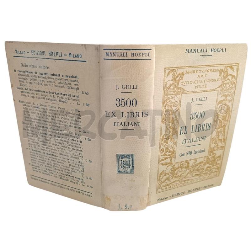 HOEPLI JACOPO GELLI, 3500 EX LIBRIS ITALIANI, 1908 | Mercatino dell'Usato Verbania 3