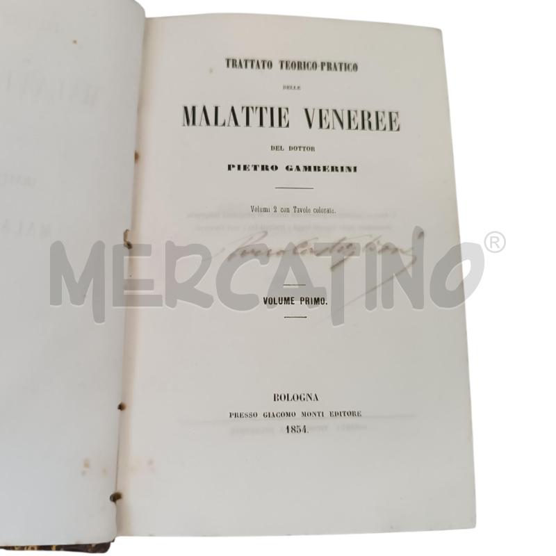 MALATTIE VENEREE DI PIETRO GAMBERINI 1854 | Mercatino dell'Usato Verbania 3