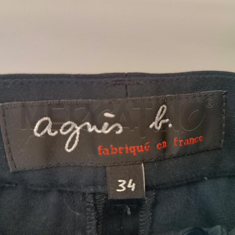 PANTALONE DONNA BLU AGNES B BLU | Mercatino dell'Usato Verbania 3