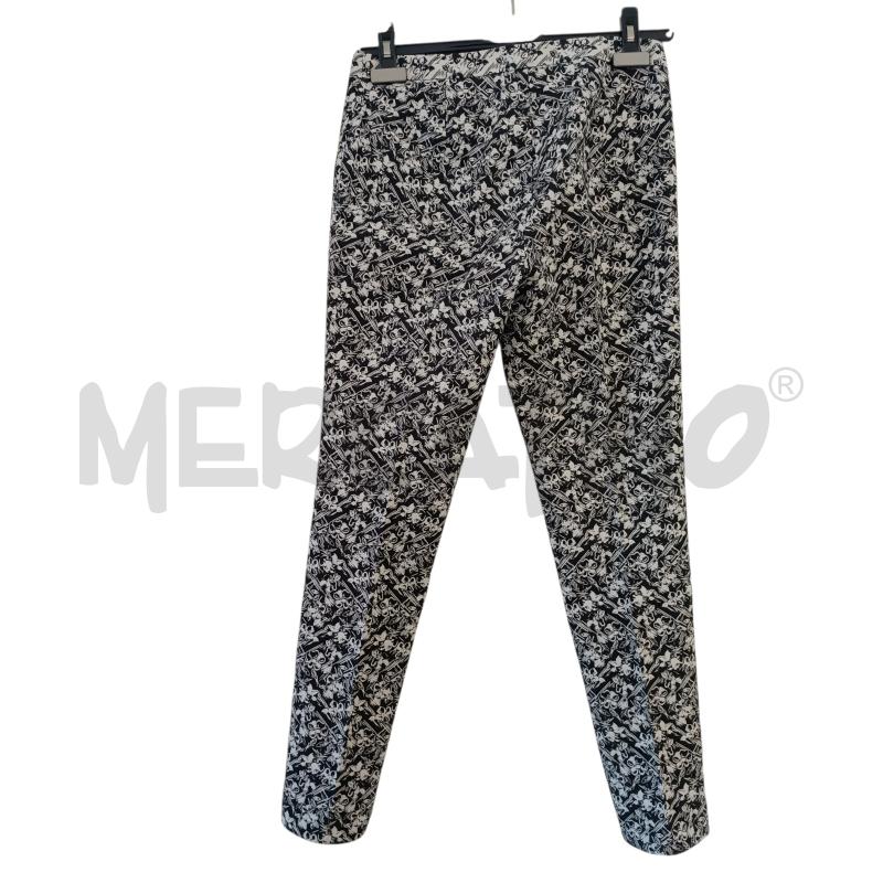PANTALONE DONNA HERNO NERO FIORI BIANCI | Mercatino dell'Usato Verbania 3