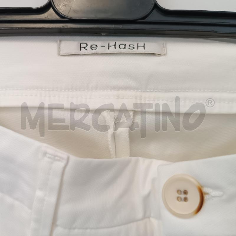 PANTALONE DONNA RE-HASH BIANCO  | Mercatino dell'Usato Verbania 2