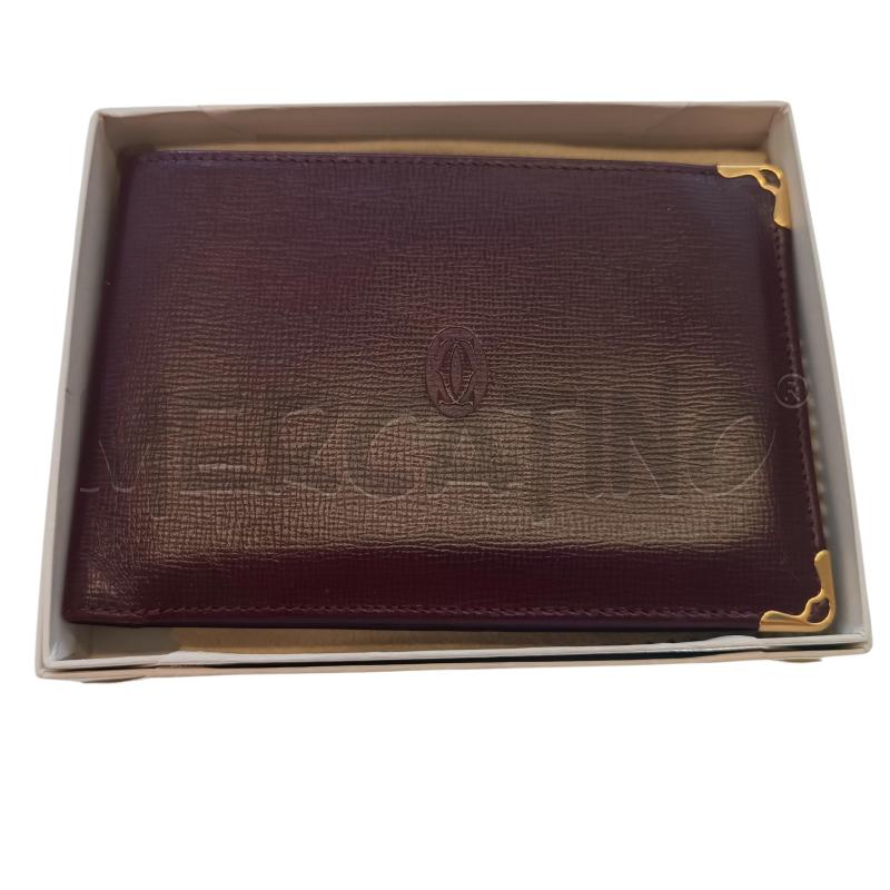 PORTA FOGLIO PELLE CARTIER CON PORTA ASSEGNI | Mercatino dell'Usato Verbania 2