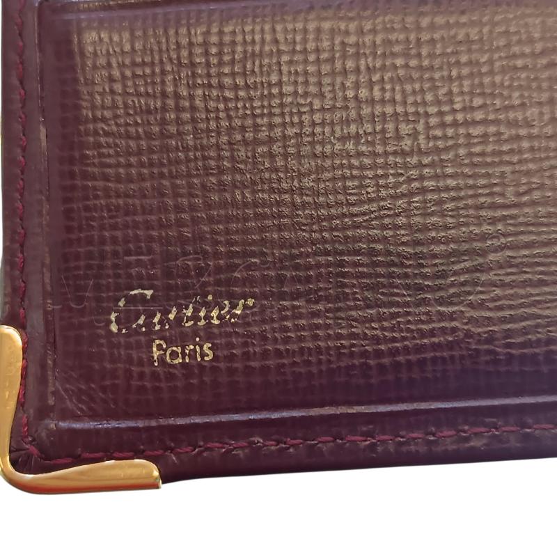 PORTA FOGLIO PELLE CARTIER CON PORTA ASSEGNI | Mercatino dell'Usato Verbania 4