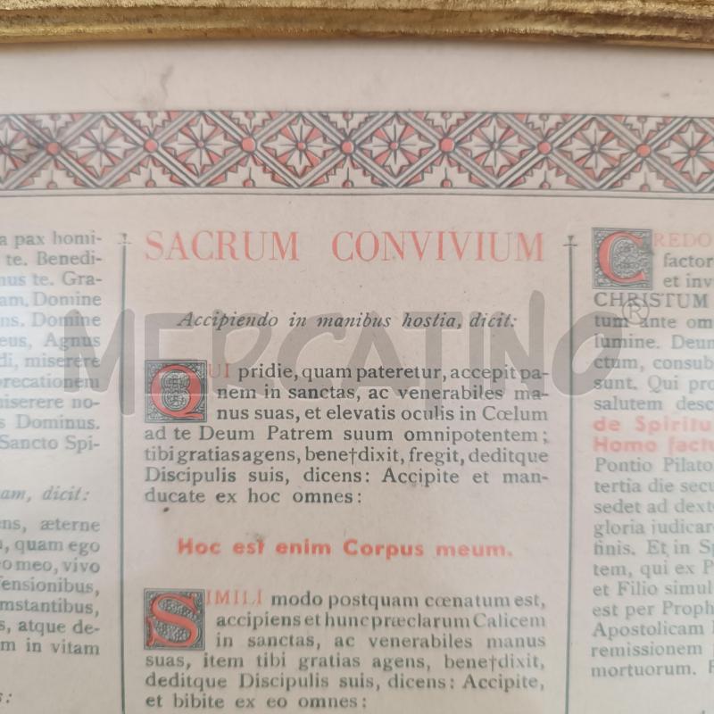 QUADRETTO SACRUM CONVIVIUM | Mercatino dell'Usato Verbania 2