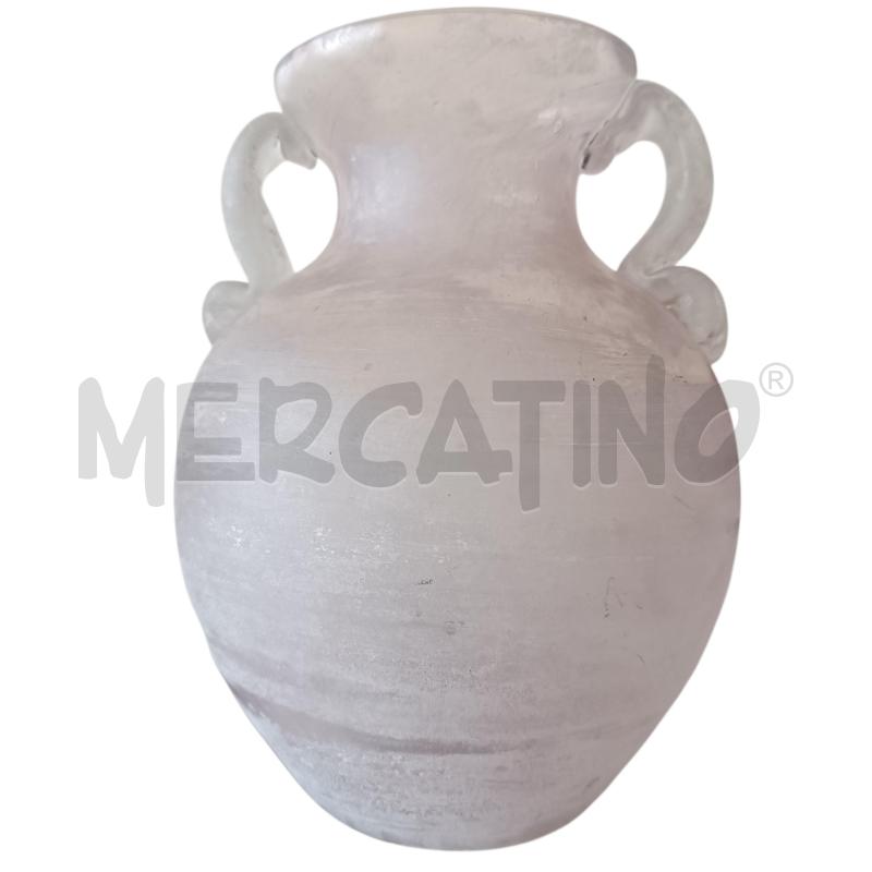 VASO IN VETRO MURANO SCAVO | Mercatino dell'Usato Verbania 1