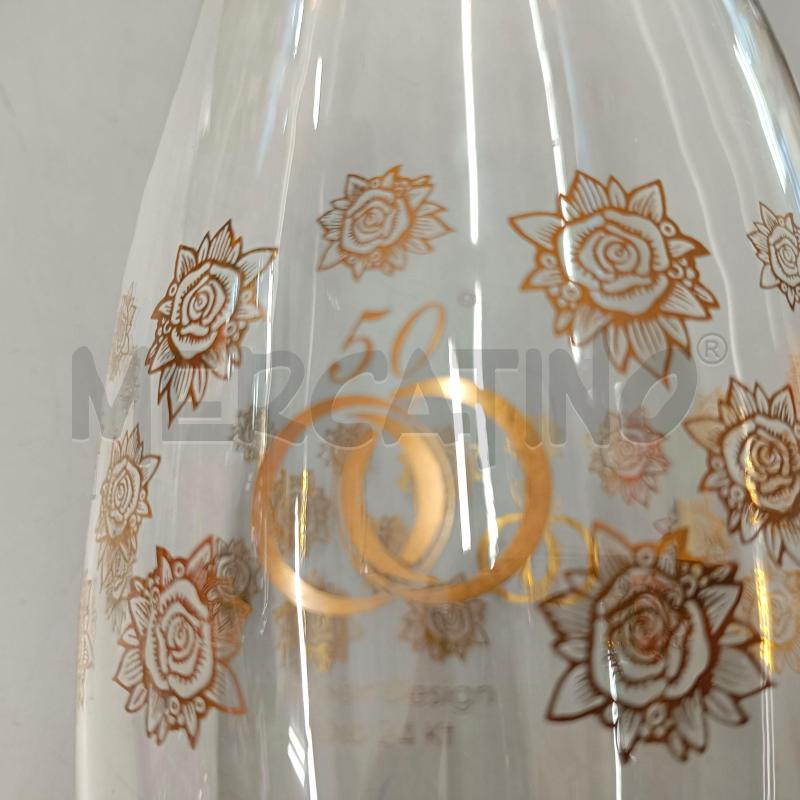 VASO  CRISTALLO ROBERT DESIGN DECORATO ORO | Mercatino dell'Usato Verbania 2