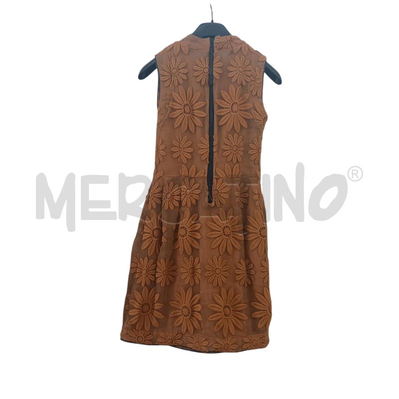 VESTITO DONNA MARNI MARRONE CON FIORI | Mercatino dell'Usato Verbania 2