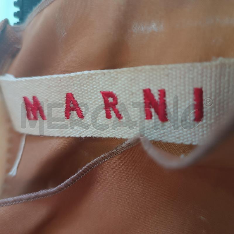 VESTITO DONNA MARNI MARRONE CON FIORI | Mercatino dell'Usato Verbania 3