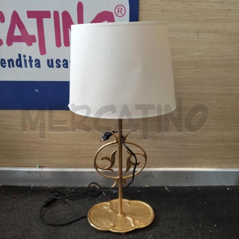 ABAT JOUR COPPIA BASE FERRO DORATO CAPPELLO PANNA | Mercatino dell'Usato Domodossola 3
