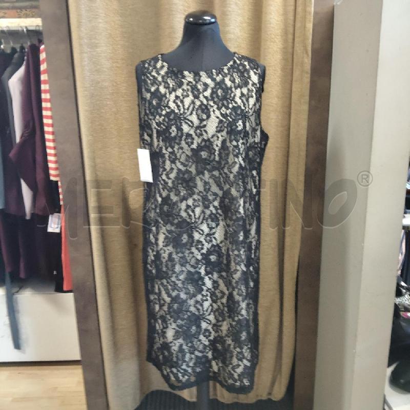 ABITO DONNA MARIANNA MORETTI PIZZO NERO SMANICATO  | Mercatino dell'Usato Domodossola 1