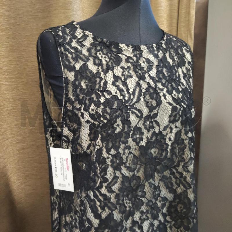 ABITO DONNA MARIANNA MORETTI PIZZO NERO SMANICATO  | Mercatino dell'Usato Domodossola 3