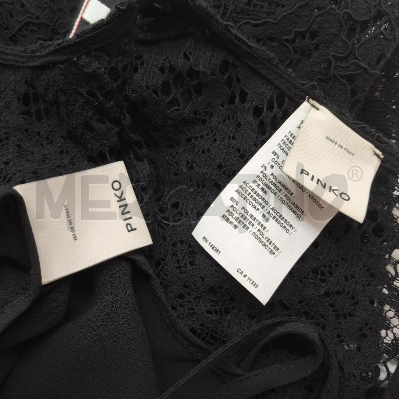 ABITO DONNA PINKO NERO PIZZO FASCIA SCRITTA NUOVO CON CARTELLINO  | Mercatino dell'Usato Domodossola 4