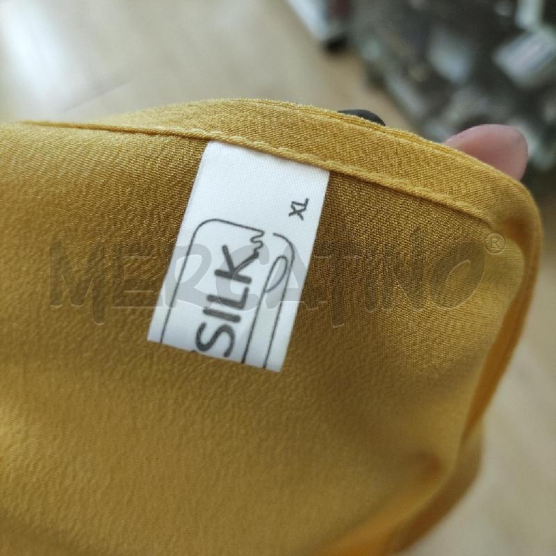 ABITO DONNA SETA GIALLO CINTURA BOTTONI  | Mercatino dell'Usato Domodossola 3