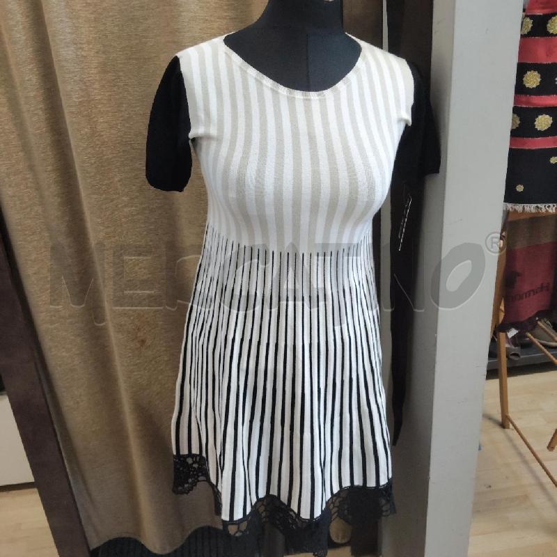ABITO DONNA TWIN SET BIANCO NERO STRISCIE  | Mercatino dell'Usato Domodossola 1