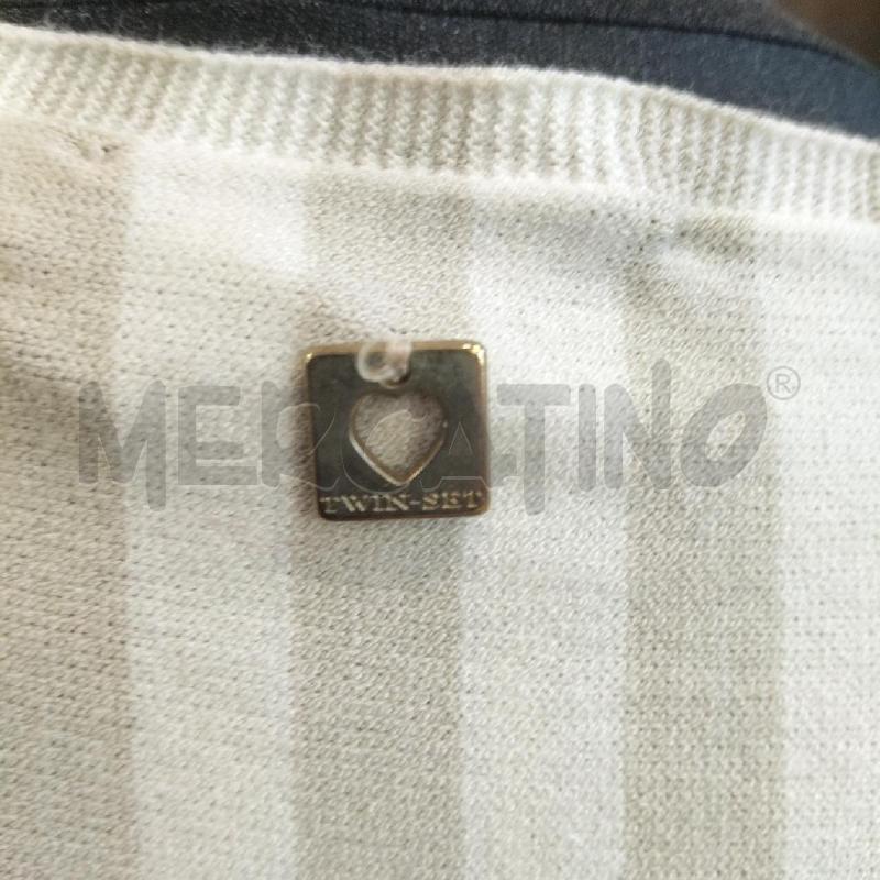 ABITO DONNA TWIN SET BIANCO NERO STRISCIE  | Mercatino dell'Usato Domodossola 3