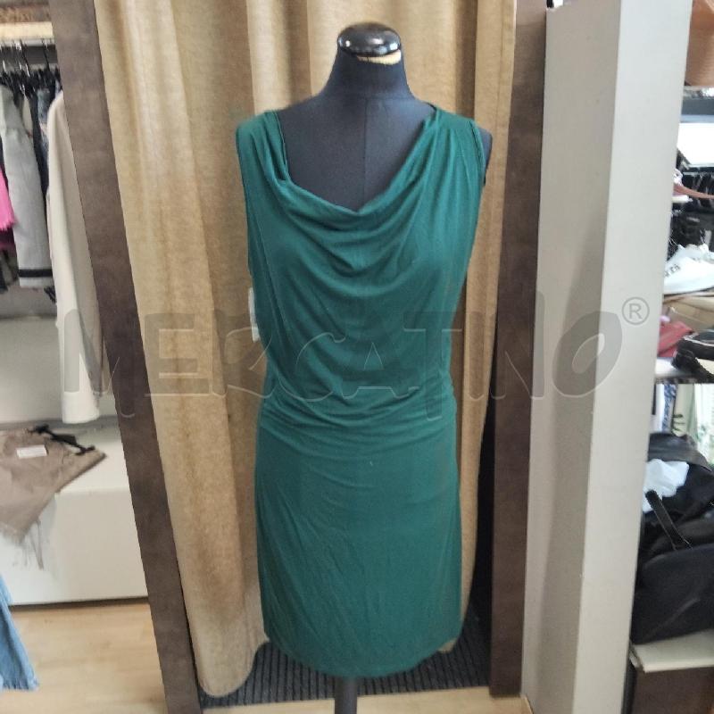 ABITO DONNA VERDE COMBIPEL COTONE  | Mercatino dell'Usato Domodossola 1
