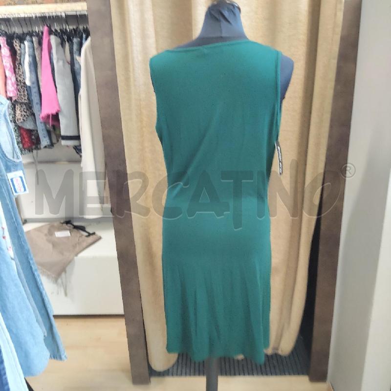 ABITO DONNA VERDE COMBIPEL COTONE  | Mercatino dell'Usato Domodossola 4