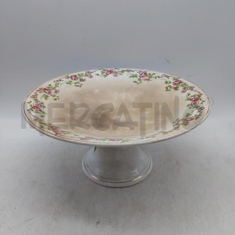 ALZATA CERAMICA RICHARD GINORI PANNA FIORI ROSA SU BORDINO | Mercatino dell'Usato Domodossola 1