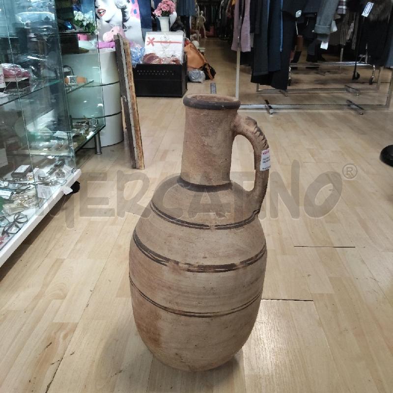 ANFORA TERRACOTTA RIGHE MARRONI  | Mercatino dell'Usato Domodossola 1