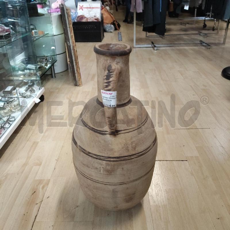 ANFORA TERRACOTTA RIGHE MARRONI  | Mercatino dell'Usato Domodossola 2