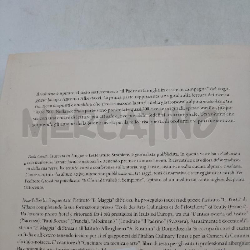 ANTICHE RICETTE OSSOLANE CARETTI POLLINI  | Mercatino dell'Usato Domodossola 3