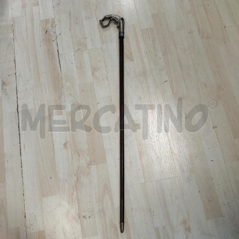 BASTONE MANICO METALLO PUNTA OTTONE | Mercatino dell'Usato Domodossola 1