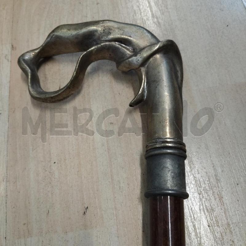 BASTONE MANICO METALLO PUNTA OTTONE | Mercatino dell'Usato Domodossola 2