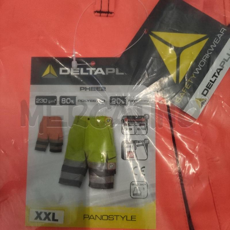 BERMUDA UOMO DA LAVORO ARANCIONE DELTAPLUS | Mercatino dell'Usato Domodossola 2