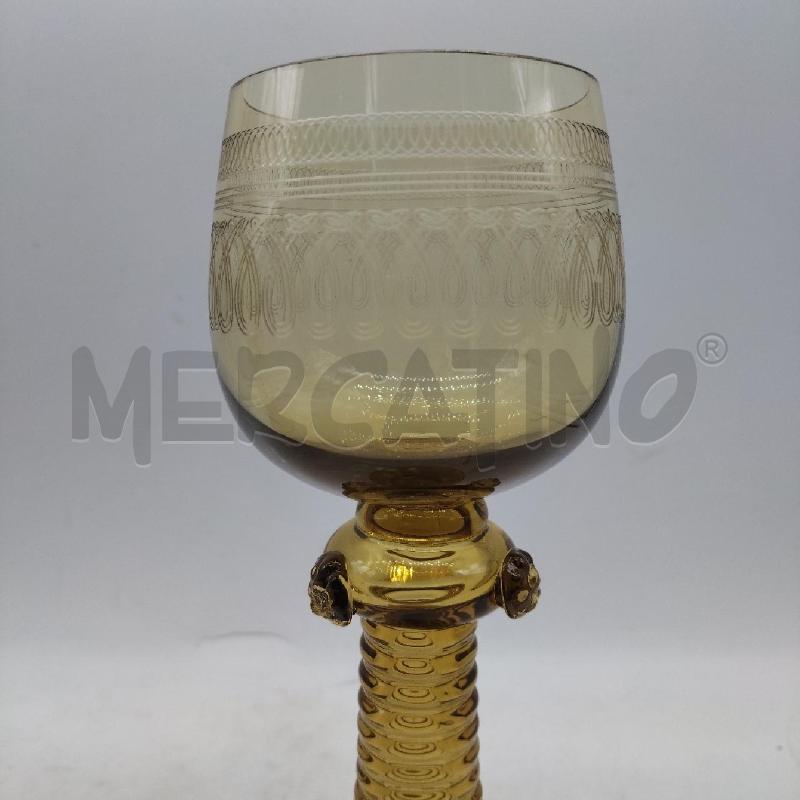 BICCHIERE DA VINO AMBRATO  | Mercatino dell'Usato Domodossola 3