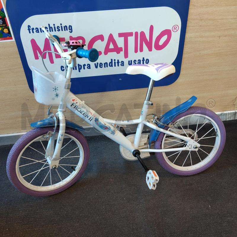 BICICLETTINA BAMBINA BIANCA LILLA FROZEN | Mercatino dell'Usato Domodossola 1