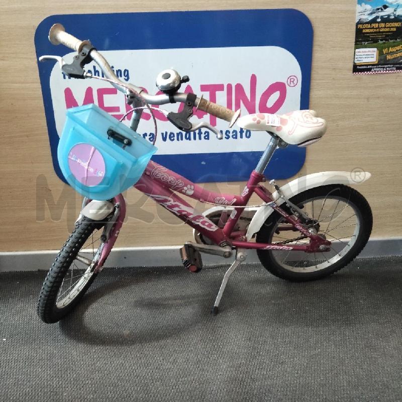 BICICLETTINA BAMBINO ATALA ROSA CON CESTINO  | Mercatino dell'Usato Domodossola 1