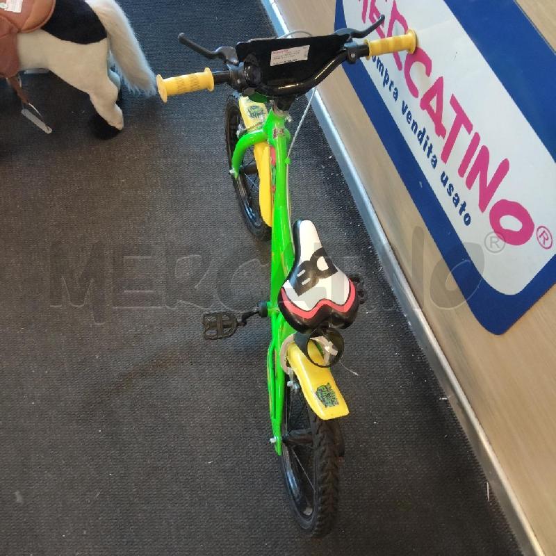 BICICLETTINA BAMBINO VERDE GIALLO TARTARUGHE NINJA | Mercatino dell'Usato Domodossola 2