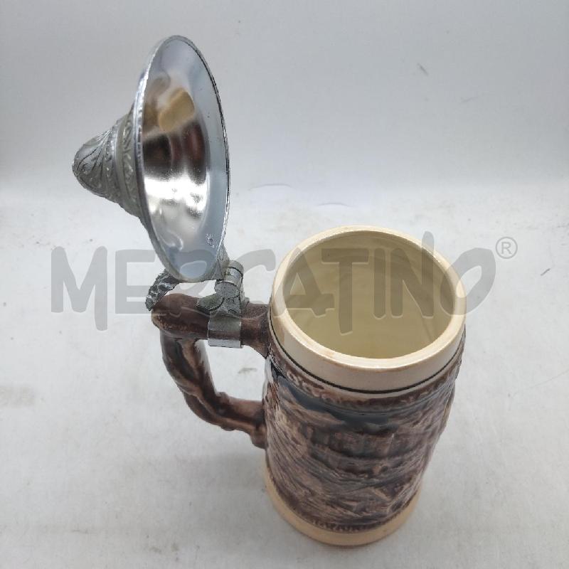 BOCCALE BIRRA CERAMICA GENEVE COPERCHIO PELTRO | Mercatino dell'Usato Domodossola 3